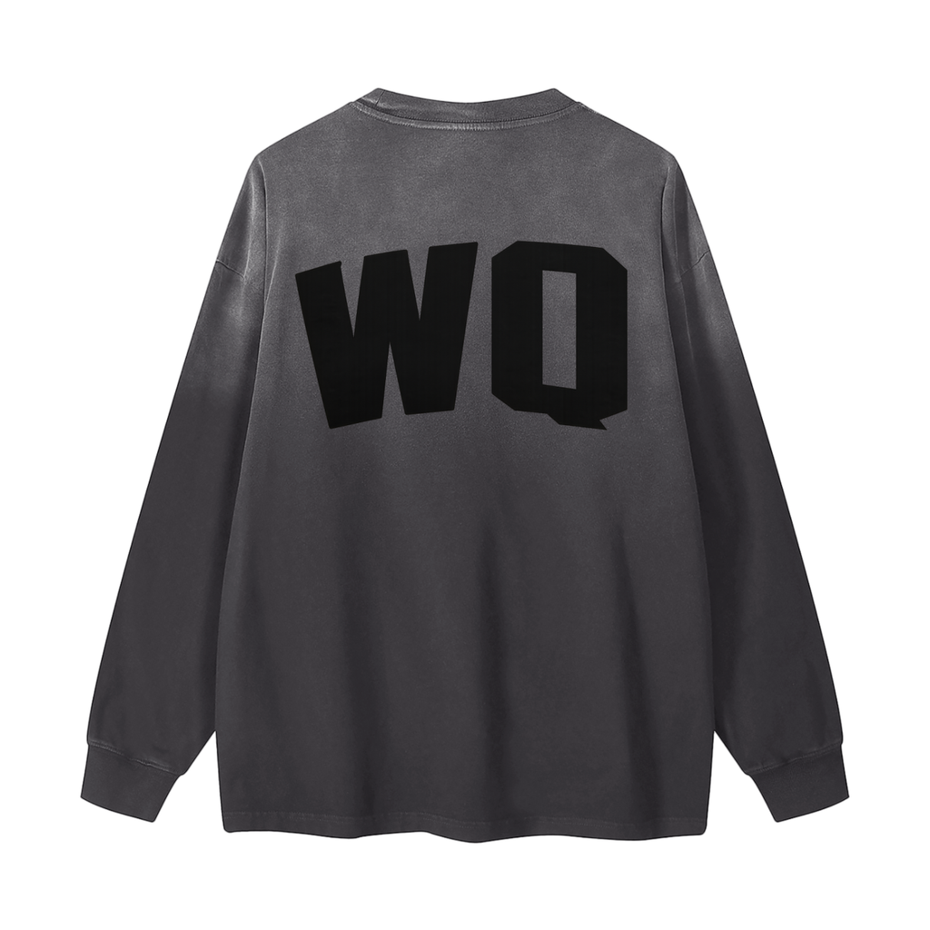 Gradient Washed Long Sleeve T-Shirt