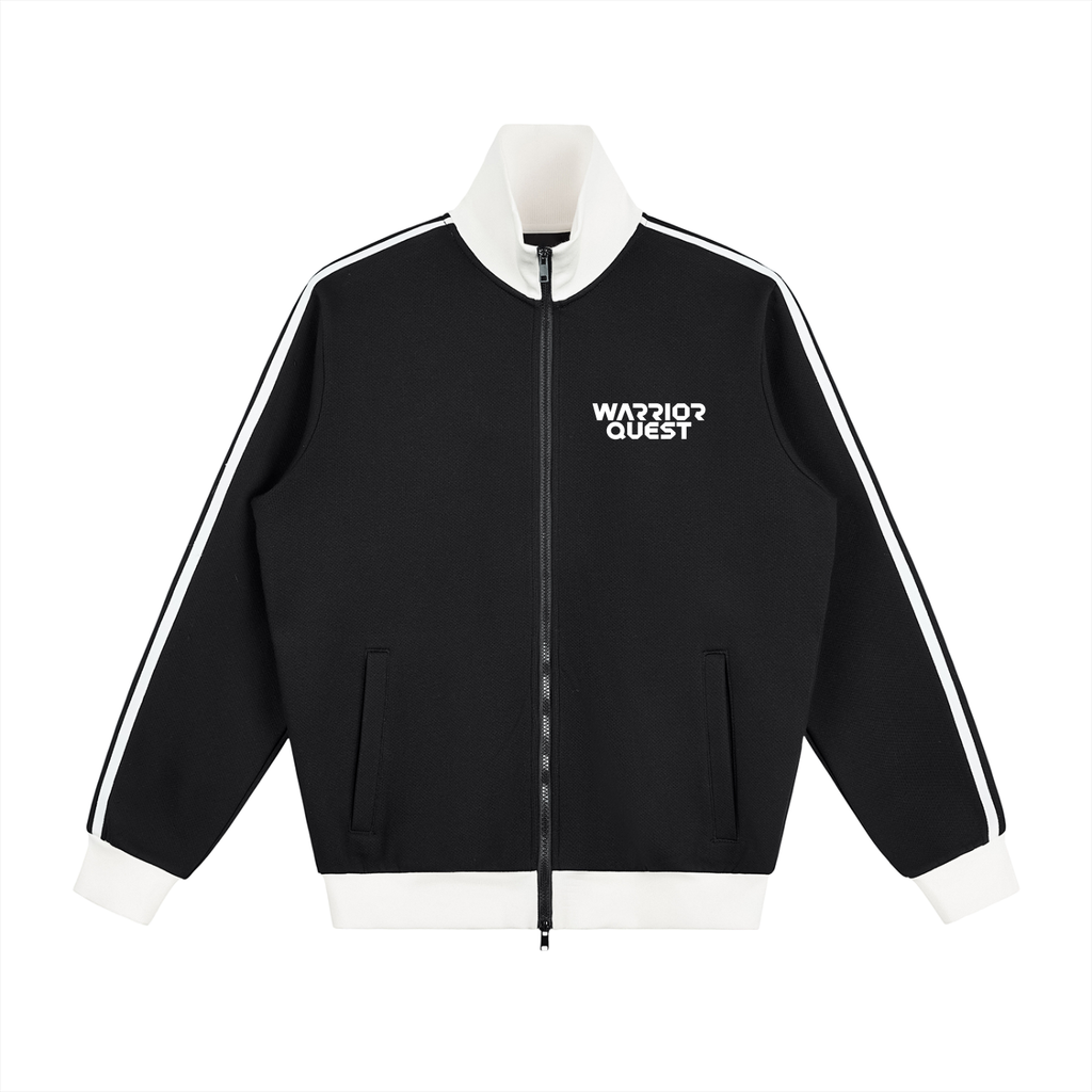 Contrast Side Stripe Fleece Track Jacket