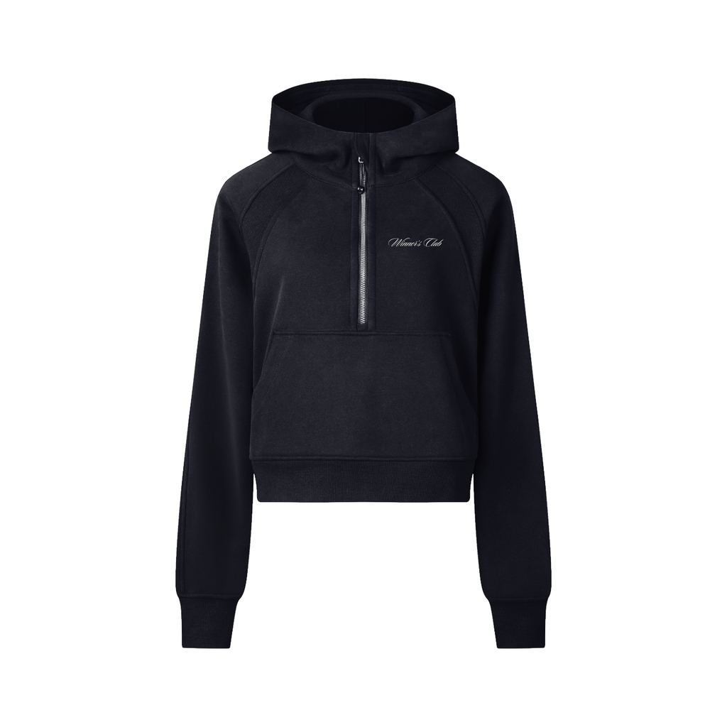 Woman's Cropped Half-Zip Hoodie