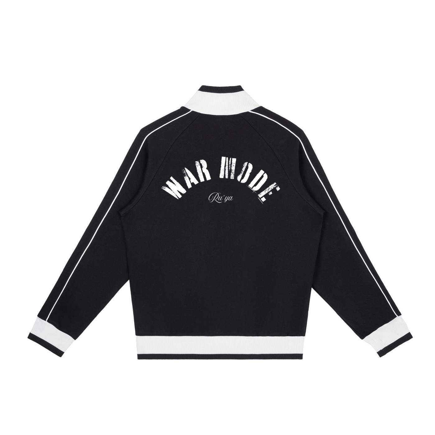 Color Block Raglan Sleeve Zip Track Jacket