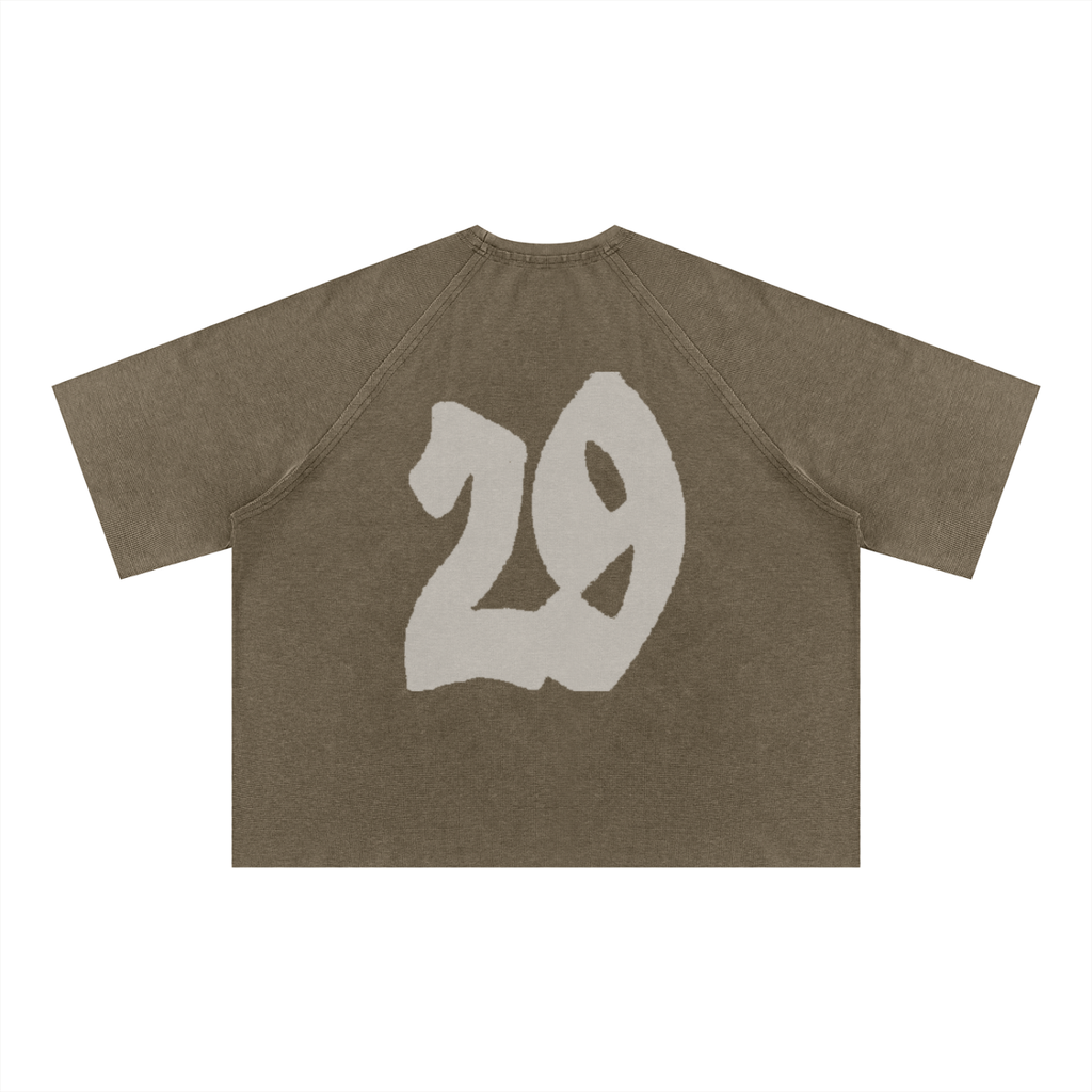 Unisex Mineral Wash Boxy Waffle T-Shirt