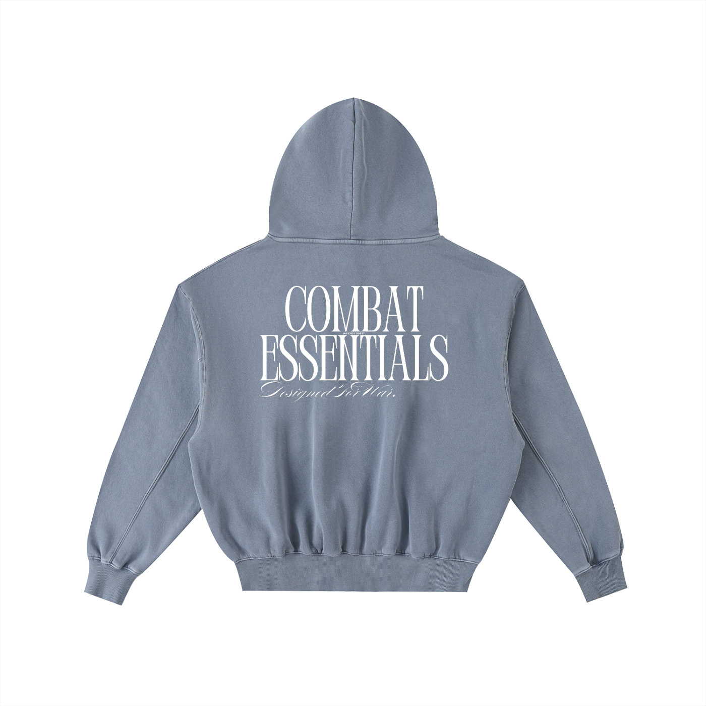Frayed Enzyme Washed Fleece Hoodie