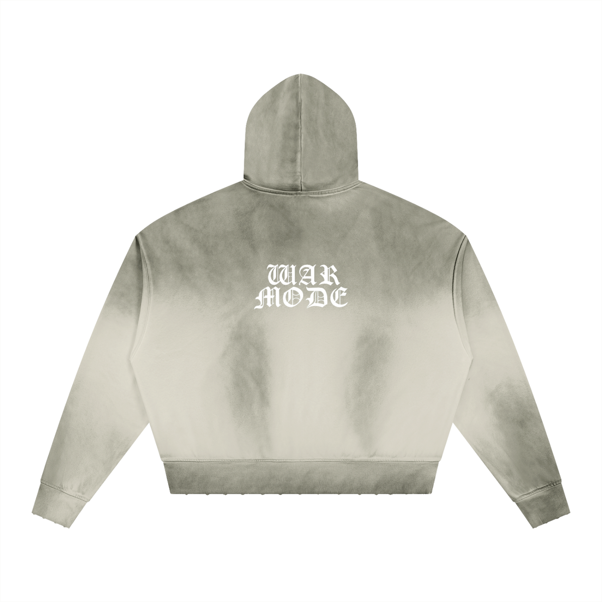 Unisex Sunfade Distressed Boxy Hoodie