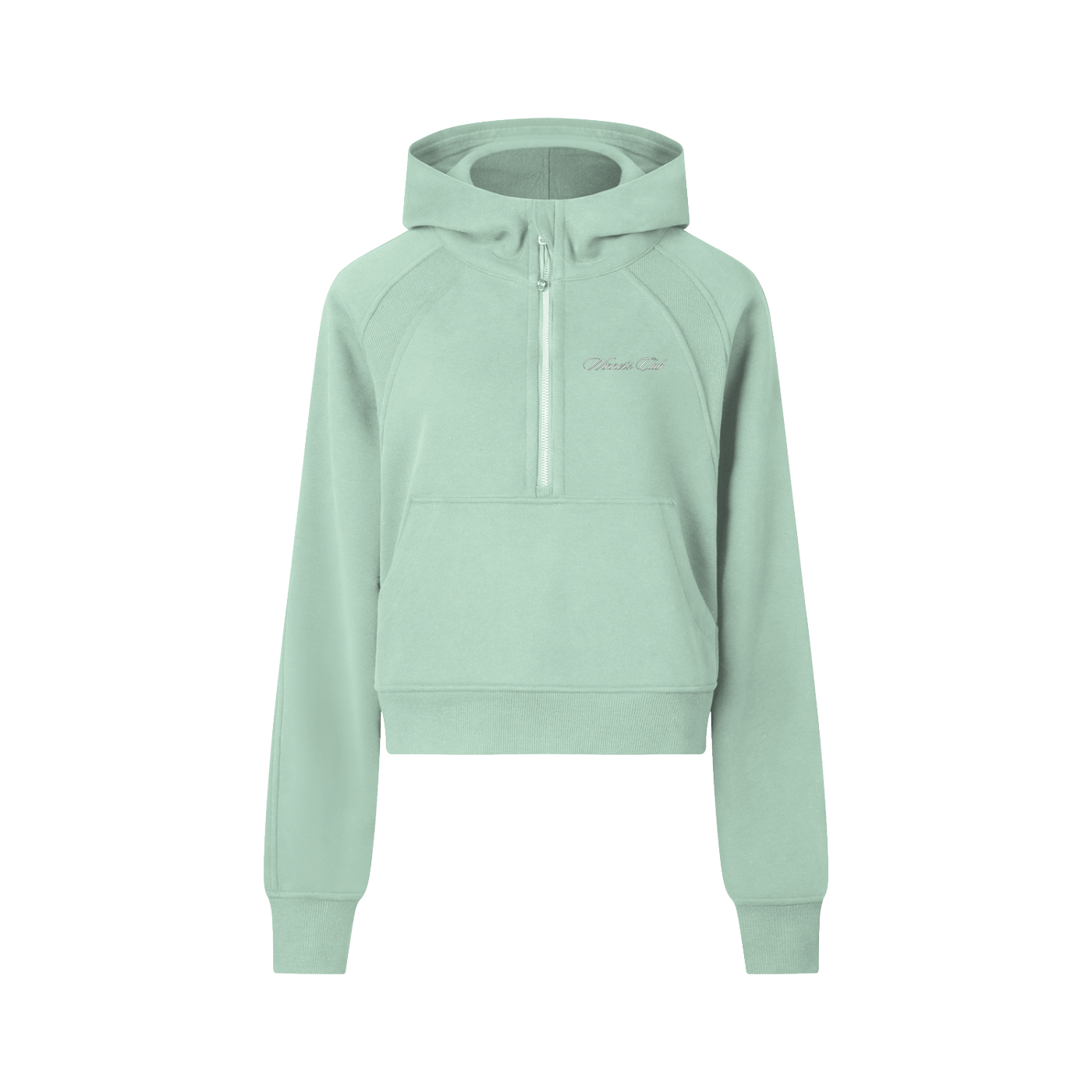 Woman's Cropped Half-Zip Hoodie