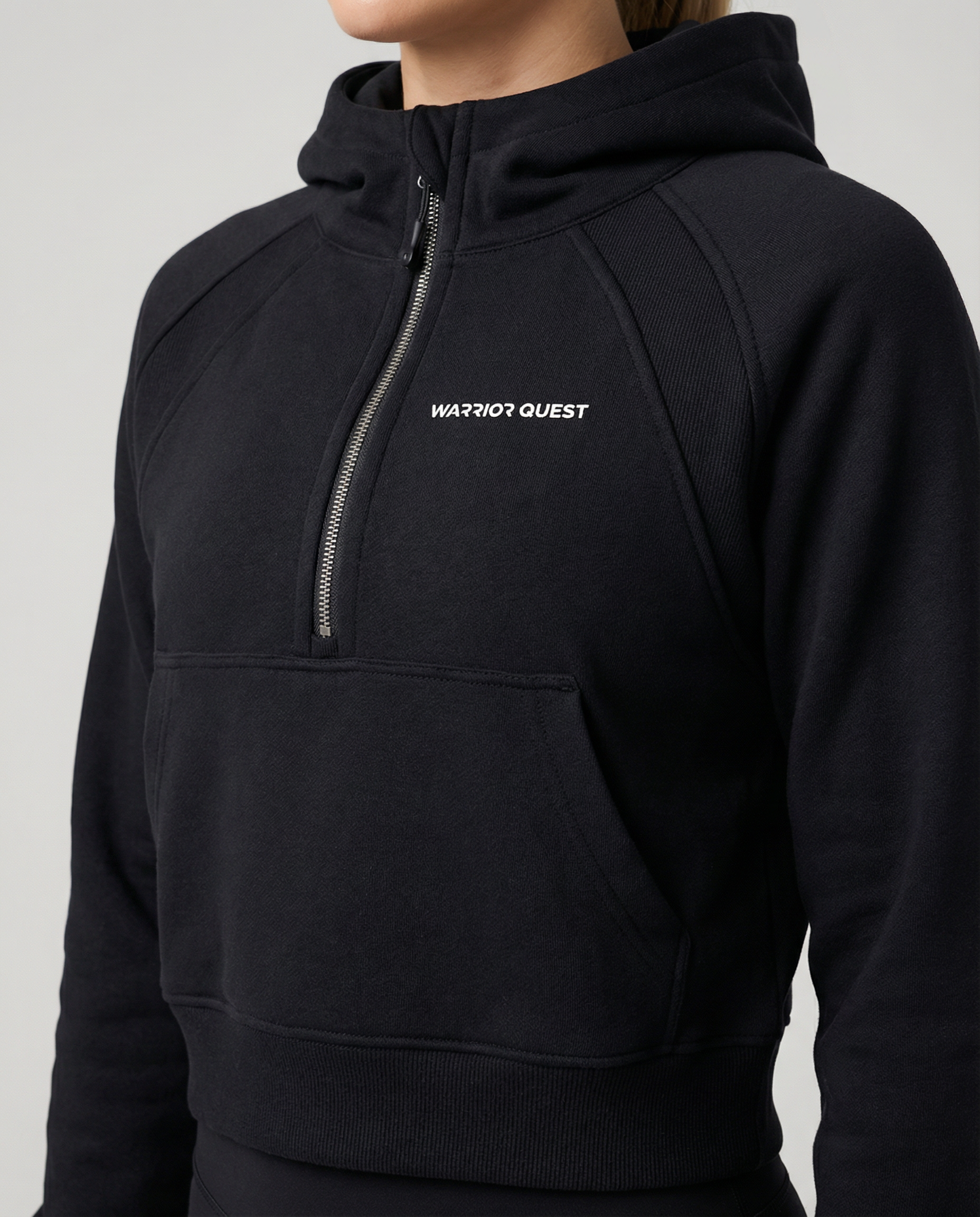 Women’s Bodycon Hooded Zip Top – Warrior Quest Edition