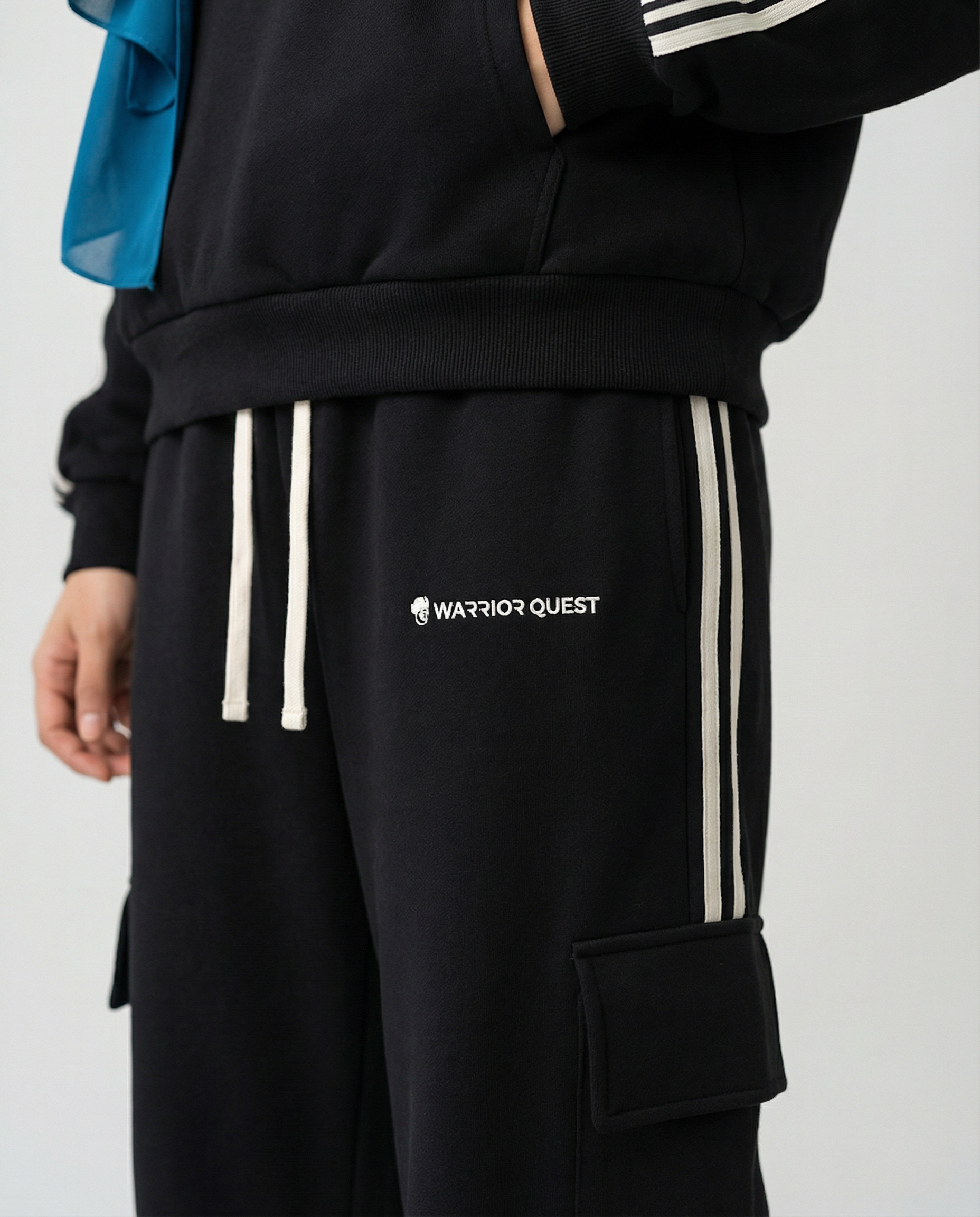 Side Stripe Straight-Leg Pants