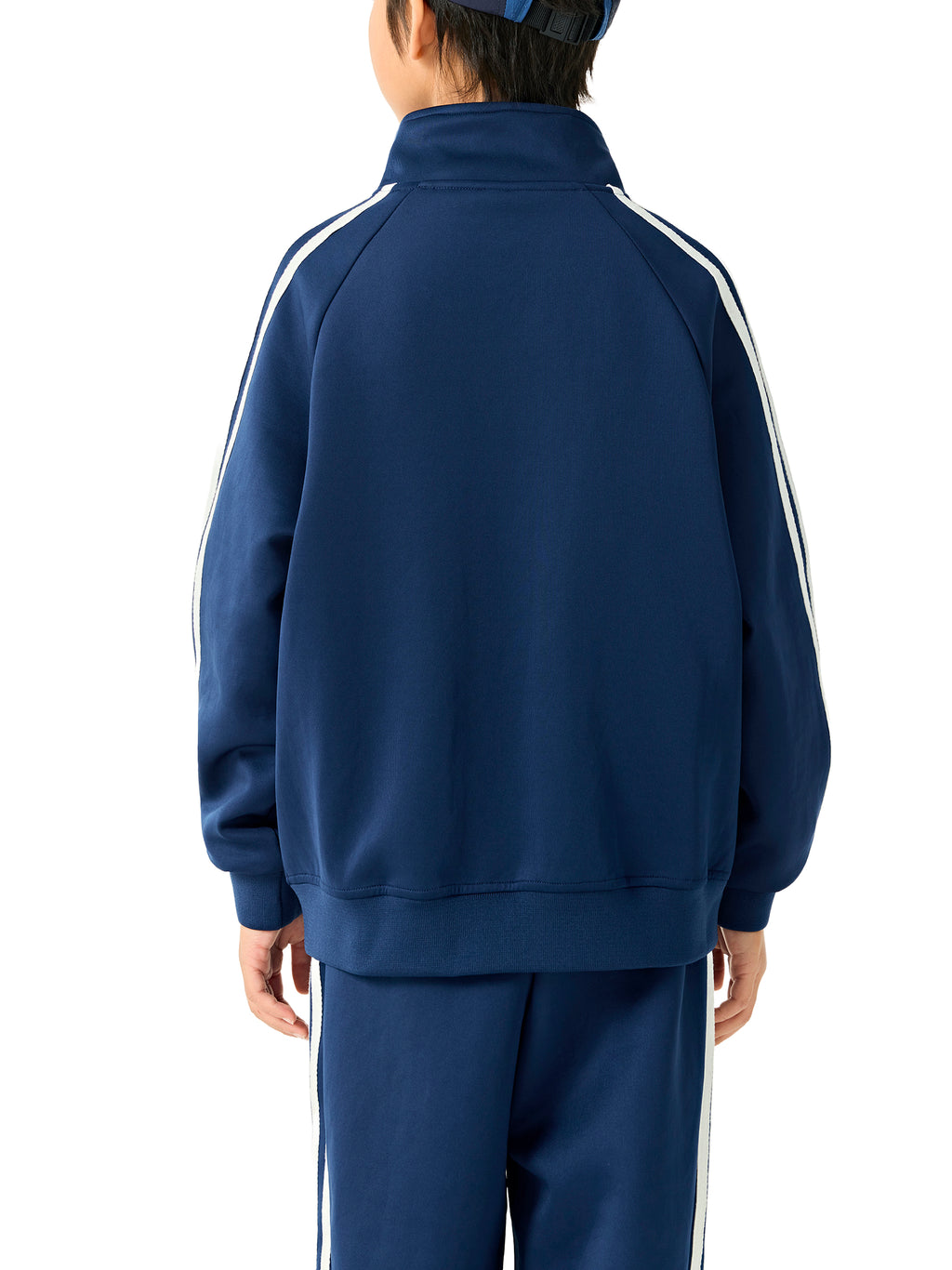 Kids’ WQ PRO Contrast Tape Coach Jacket – Loose-Fit Lightweight Zip Jacket