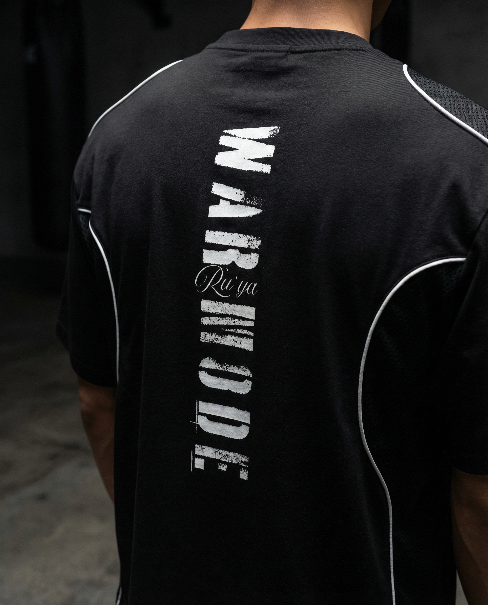 Contrast Piped Panel T-Shirt