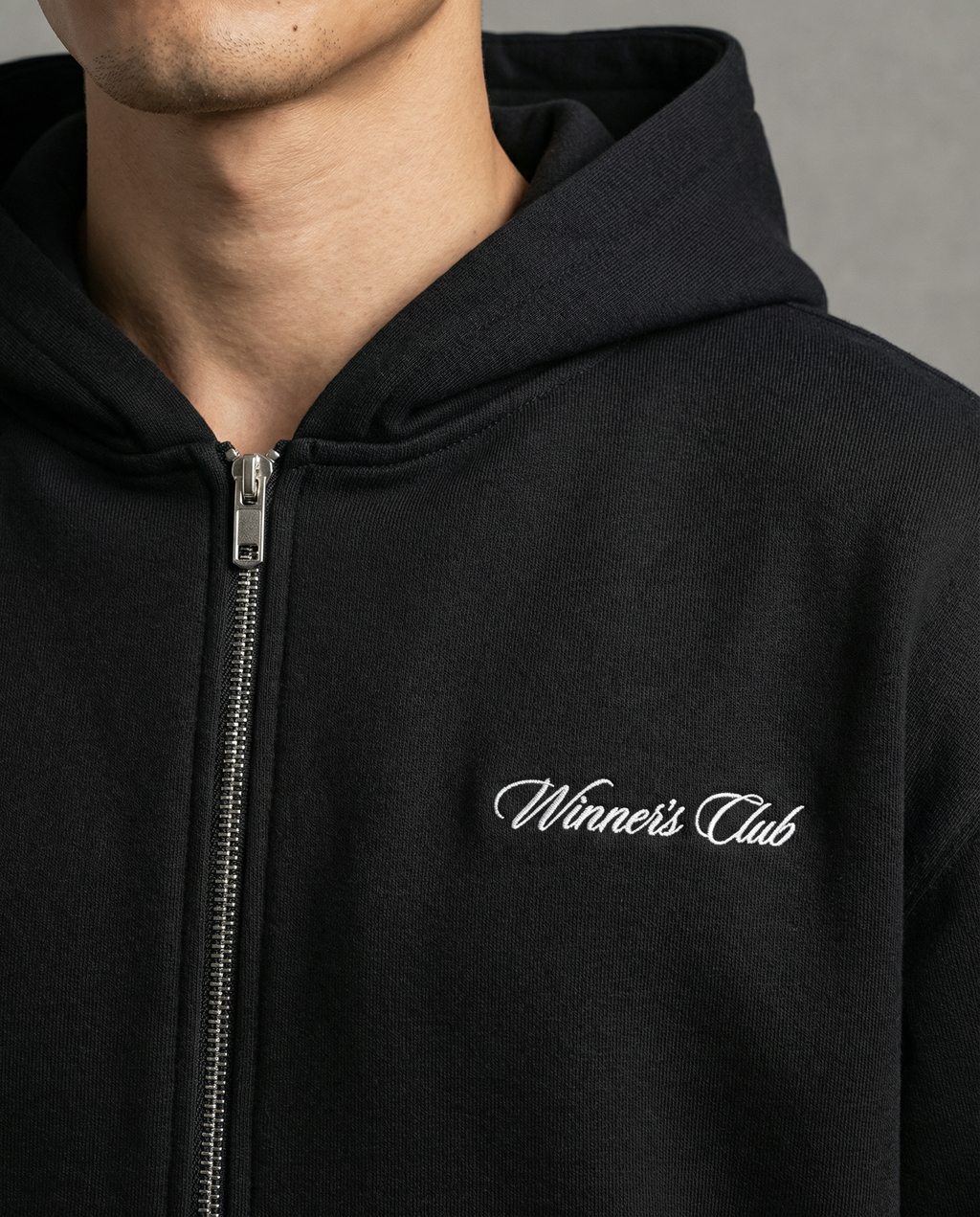 Men’s Fleeced Full-Zip Boxy Hoodie – Thick Cotton Blend Streetwear Hoodie