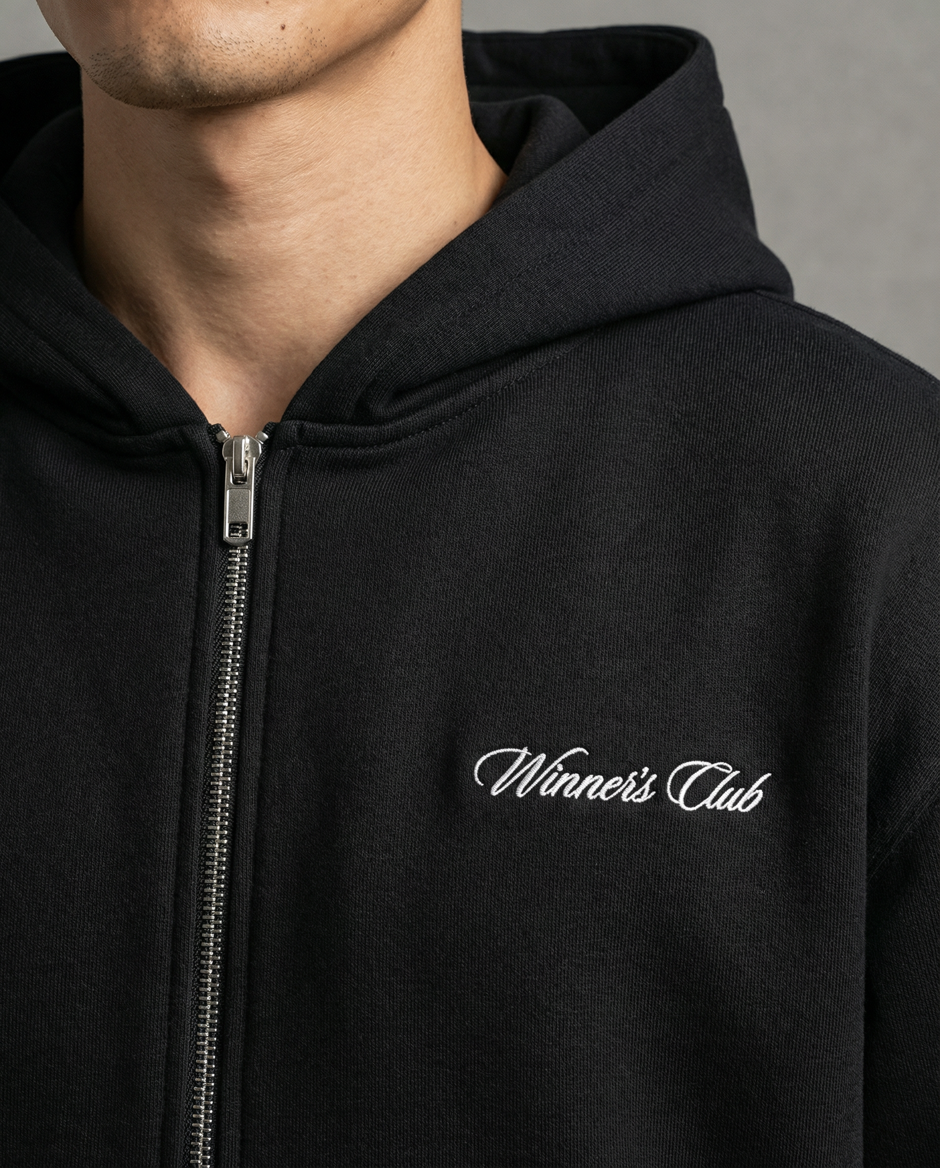 Men’s Fleeced Full-Zip Boxy Hoodie – Thick Cotton Blend Streetwear Hoodie