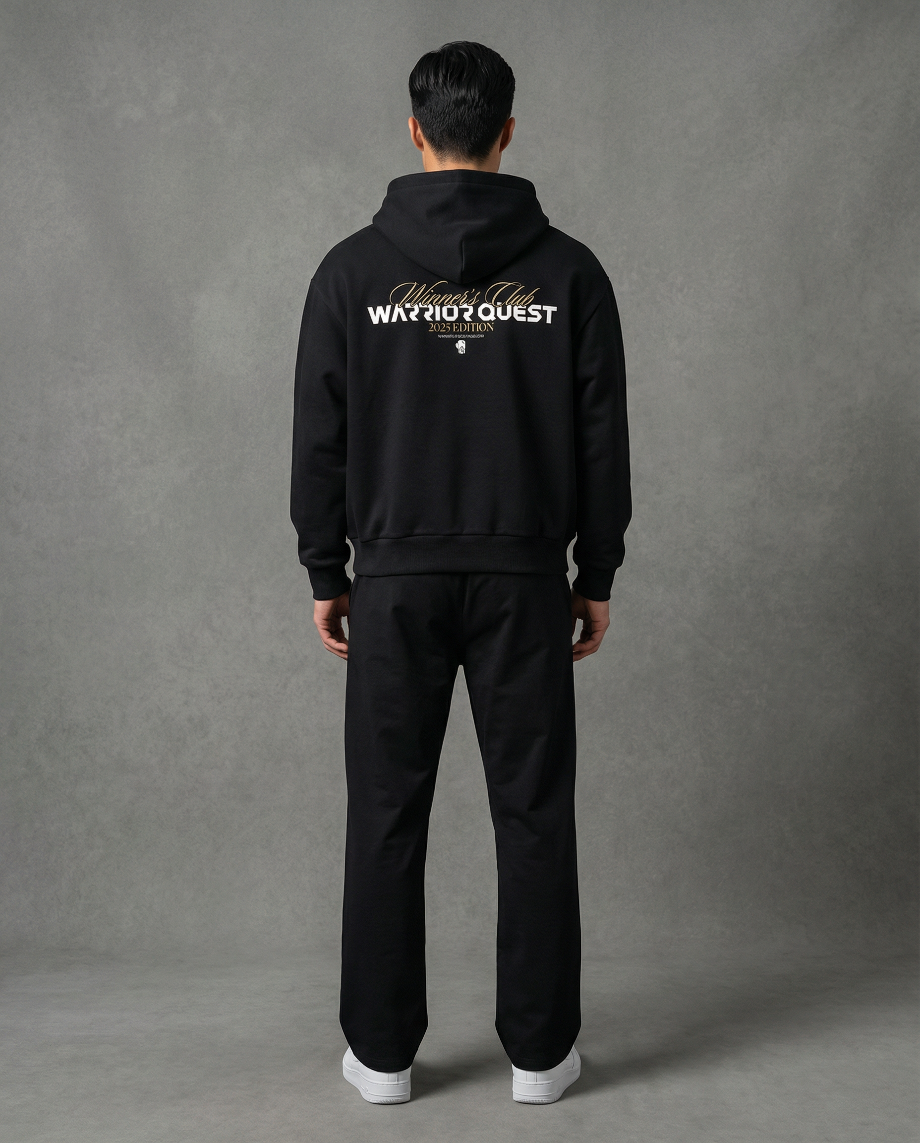 Men’s Fleeced Full-Zip Boxy Hoodie – Thick Cotton Blend Streetwear Hoodie