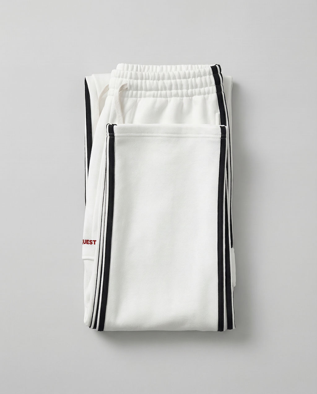 Side Stripe Straight Jogger-Warrior Quest Red Edition